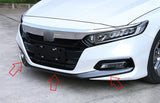 Front Bumper Lip Protector Carbon Fiber Pattern Decor Cover Trim For Honda Accord 2018 2019 2020 10th Generation Only Sedan