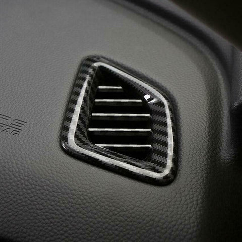 Carbon Fiber Print Dashboard Air Vent AC Outlet Cover Molding Trim 2pcs for Honda Accord 10th Gen 2018 2019 2020