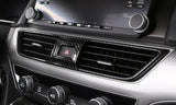 Carbon Fiber Print Car Center Dashboard Air Vent Outlet Cover Trim Fit for Honda Accord 2018 2019 2020