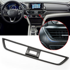 Carbon Fiber Print Car Center Dashboard Air Vent Outlet Cover Trim Fit for Honda Accord 2018 2019 2020