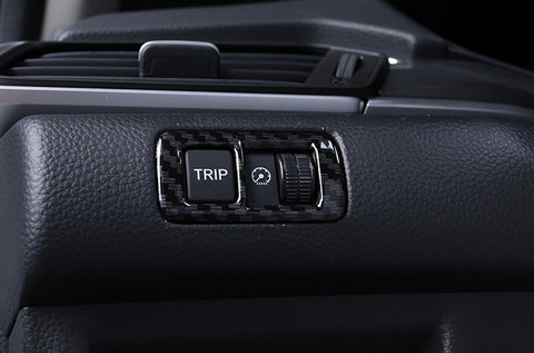 Carbon Fiber Pattern Interior Console Control Function Button Trim Cover for Honda Accord 2018 2019