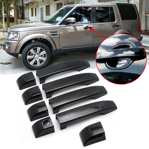 Glossy Black Door Handle Cover Bezel Protective Trim For Land Rover Range Rover L322