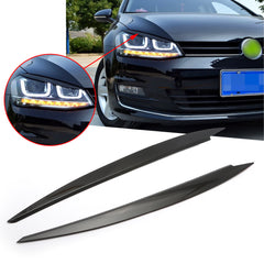 Headlight Eye Lid Eyebrow Cover, Headlights Eyebrow Eyelids Headlight Covers for Volkswagen VW Golf 7 GTI MK7