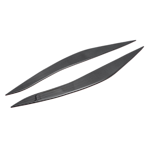 Carbon Fiber Headlight Eyebrows EyeLid Trim Sticker for BMW F10 5 Series 2010 2011 2012 2013 2014 2015 2016