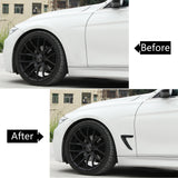 Sport ABS Black Side Fender Air Flow Vent Decor Cover Trim Stickers For Mazda 3