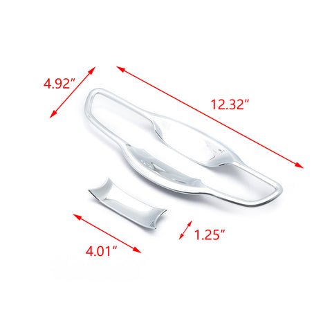 Chrome Exterior Side Door Handle Bowl Cup Cover Trim Decor 8pcs For Honda Civic 10th Gen Sedan 2016 2017 2018 2019 2020