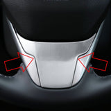 Chrome Steel Interior Steering Wheel Panel Lip Cover Trim for Honda Civic 10th Gen 2016-2021,CRV 2017-2022