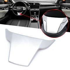 Chrome Steel Interior Steering Wheel Panel Lip Cover Trim for Honda Civic 10th Gen 2016-2021,CRV 2017-2022