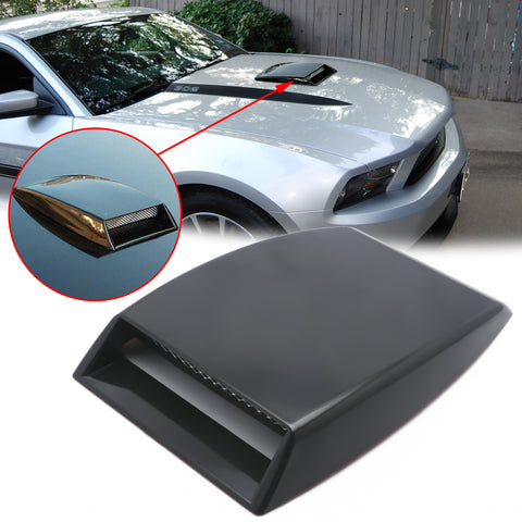 Universal Fit Car Air Flow Vent Intake Hood Scoop Bonnet Vent Decorative Cover 10"x7" inches (Glossy Black)