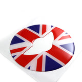 Red Blue Union Jack UK Flag 3D Steering Wheel Decal Sticker For 2014 2015 2016 MINI Cooper F54 F55 F56 2017 F60