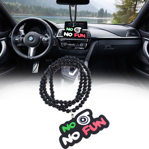Rearview Mirror Hanging Charm Dangling Beaded Pendant For Car Decoration
