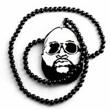 Hip Hop Style Car Hanging Pendant Ornament Full Beard Rearview Mirror Decal