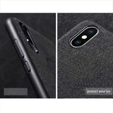Luxury Super Slim Leather Alcantara Suede Durable Protective Cover Case for iPhone X / 7 / 8 / 7 plus / 8 plus/ Xs/ Xs MAX/ XR (2017 2018)