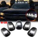 Cab Marker Light - 5 x Amber Smoked Lens LED Clearance Lamp Roof Rooftop Driving Light with Wiring Harness for Dodge RAM 1500