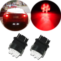 2x High Power Red 3156 3157 12 SMD LED Bulbs for Reverse Backup Lights Lamps