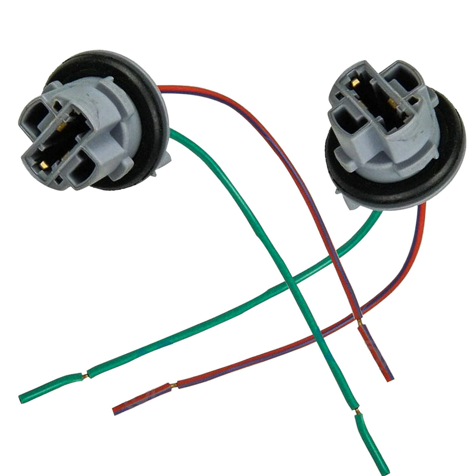 7444 7440 LED Fog Light Headlights Bulb Adapter Wiring Harness Sockets ...