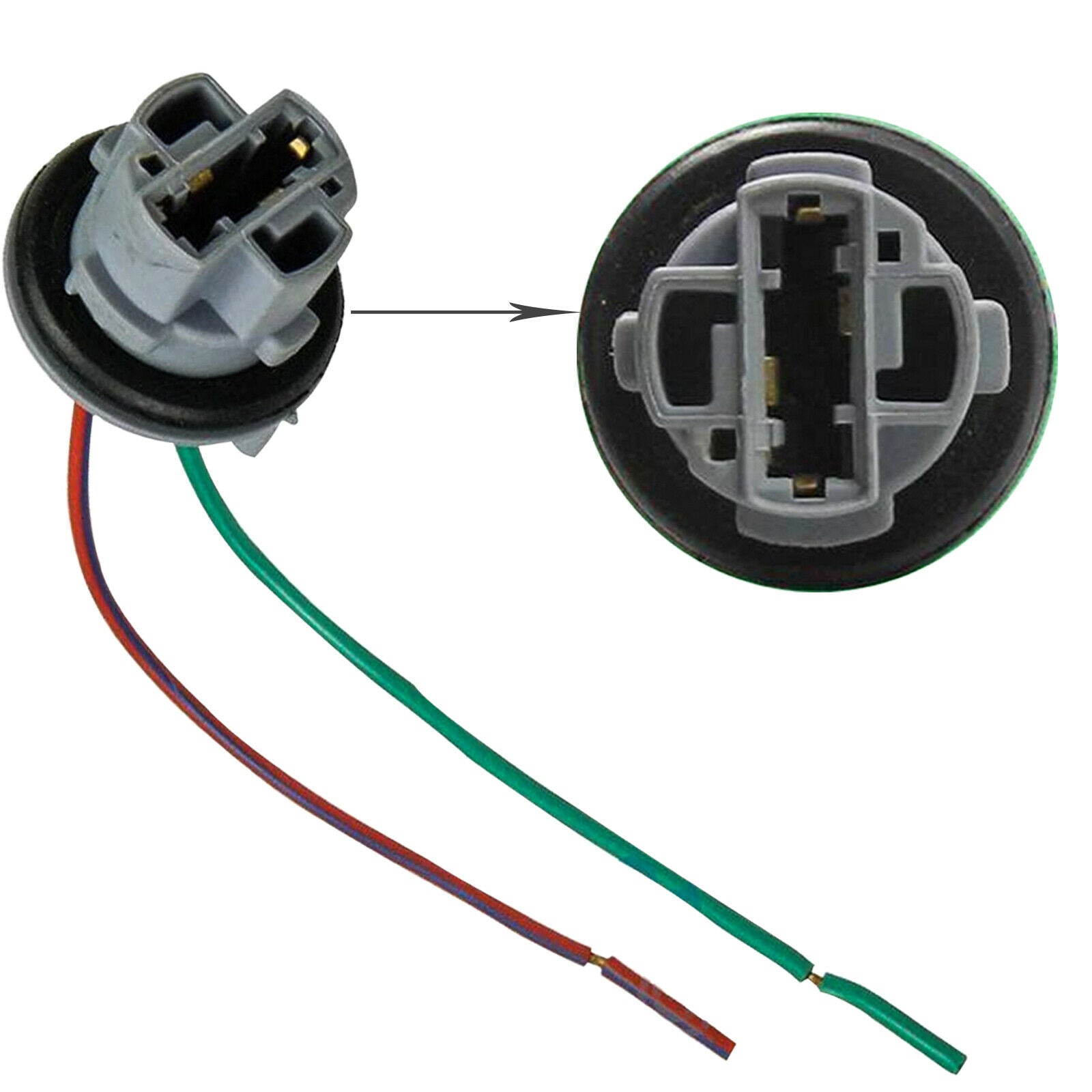 Socket 7444 7444 7440 LED Fog Light Headlights Bulb Adapter Wiring Harness Sockets ...