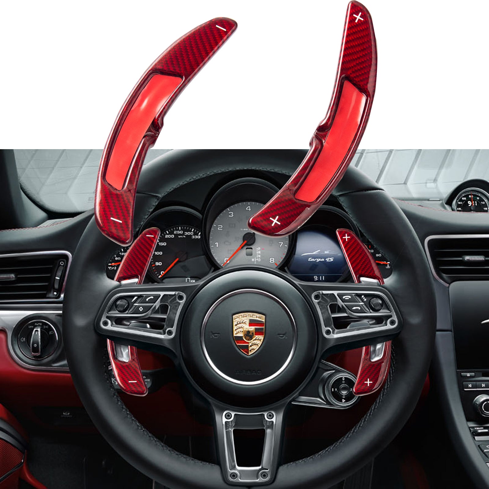 Paddle Shifter Extensions PDK For 2016-17 Porsche Cayenne Macan