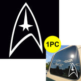 1x Star Trek Federation Logo 6 Inches Die Cut Sticker For Drift Car Truck Window Funny Decal Reflective Vinyl