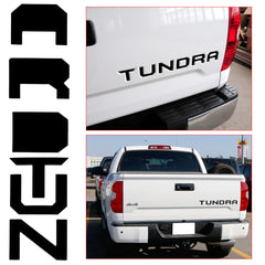 Gloss Black \ Brushed Aluminum Gold \ Brushed Aluminum Silver \ Matte Black\ Glossy Red Tundra Trunk Tailgate Decal Sticker For TOYOTA TUNDRA 2014- 2018