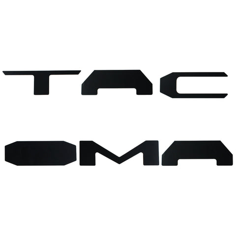 Matte Black \ Brushed Gold \ Brushed Silver\ Red Vinyl Insert Letters Decal Sticker For Toyota Tacoma 2016-2018 Rear Tailgate