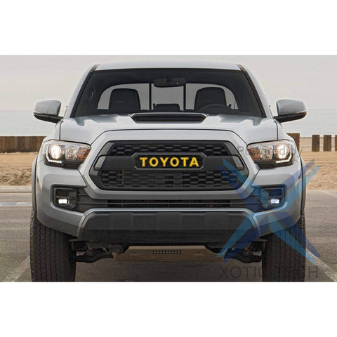 Glossy Red/ Glossy Black/ Brushed Silver/ Brushed Gold Vinyl Letter Decal Sticker for Toyota Tacoma TRD PRO 2016 2017 2018 Grille