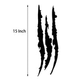 15" Black Auto Car Sticker Monster Scratch Stripe Claw Vinyl Headlight Decal