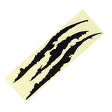 15" Black Auto Car Sticker Monster Scratch Stripe Claw Vinyl Headlight Decal