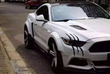 15" Black Auto Car Sticker Monster Scratch Stripe Claw Vinyl Headlight Decal