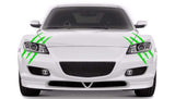 15" Green Auto Car Sticker Monster Scratch Stripe Claw Vinyl Headlight Decal