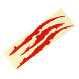 15" Red Auto Car Sticker Monster Scratch Stripe Claw Vinyl Headlight Decal