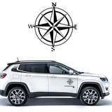 15cm*15cm Black Compass Nautical Sailing Decal Sticker For Car Truck Motorcycle