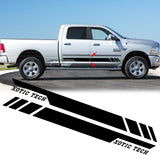 For Dodge Ram 1500 2500 3500 2010-17 Black Vinyl Sticker Side Door Stripe Decal