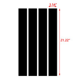 Fender Stripes Hash Marks Vinyl Decal Universal for Car Truck Sticker Racing Stripe（Black）