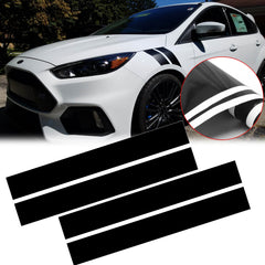 Fender Stripes Hash Marks Vinyl Decal Universal for Car Truck Sticker Racing Stripe（Black）