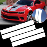 Fender Graphics Racing Stripe Hash Marks Vinyl Decal Universal for Car Truck Sticker Racing Stripe（White）