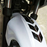 Die-Cut Motorcycle Reflective Stickers Wheel on Fender Safety Warning Arrow Tape Decals (Black)