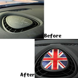 3D Center Air Vent Blue/Red Union Jack Sticker For Mini Cooper F55 F56 2014-2017