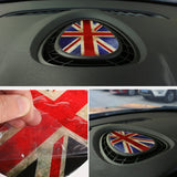 3D Center Air Vent Blue/Red Union Jack Sticker For Mini Cooper F55 F56 2014-2017