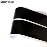2.15M Glossy Black Side Skirt Sill Decal Stripe Stickers For BMW