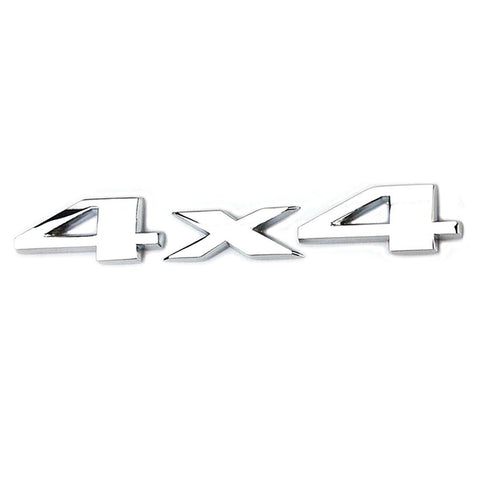 Xotic Tech 1pc 4x4 Silver Aluminum 3D Badge Decal Sticker Emblem For JEEP GRAND CHEROKEE WJ