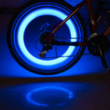 Ice Blue LED Auto Wheel Tyre Tire Air Valve Stem Cap Lights Bulbs Accessories 4x