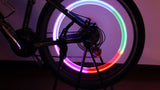 4x RGB LED Tire Tyre Air Valve Stem Cap Decor Flashing Light Car Bike Wheel Lamp