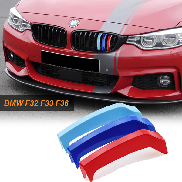 Decorazione Griglia Anteriore AggAuto Inserti Per Griglia Per BMW F10 F20 F30 F25 Strisce Per 11 Lamelle