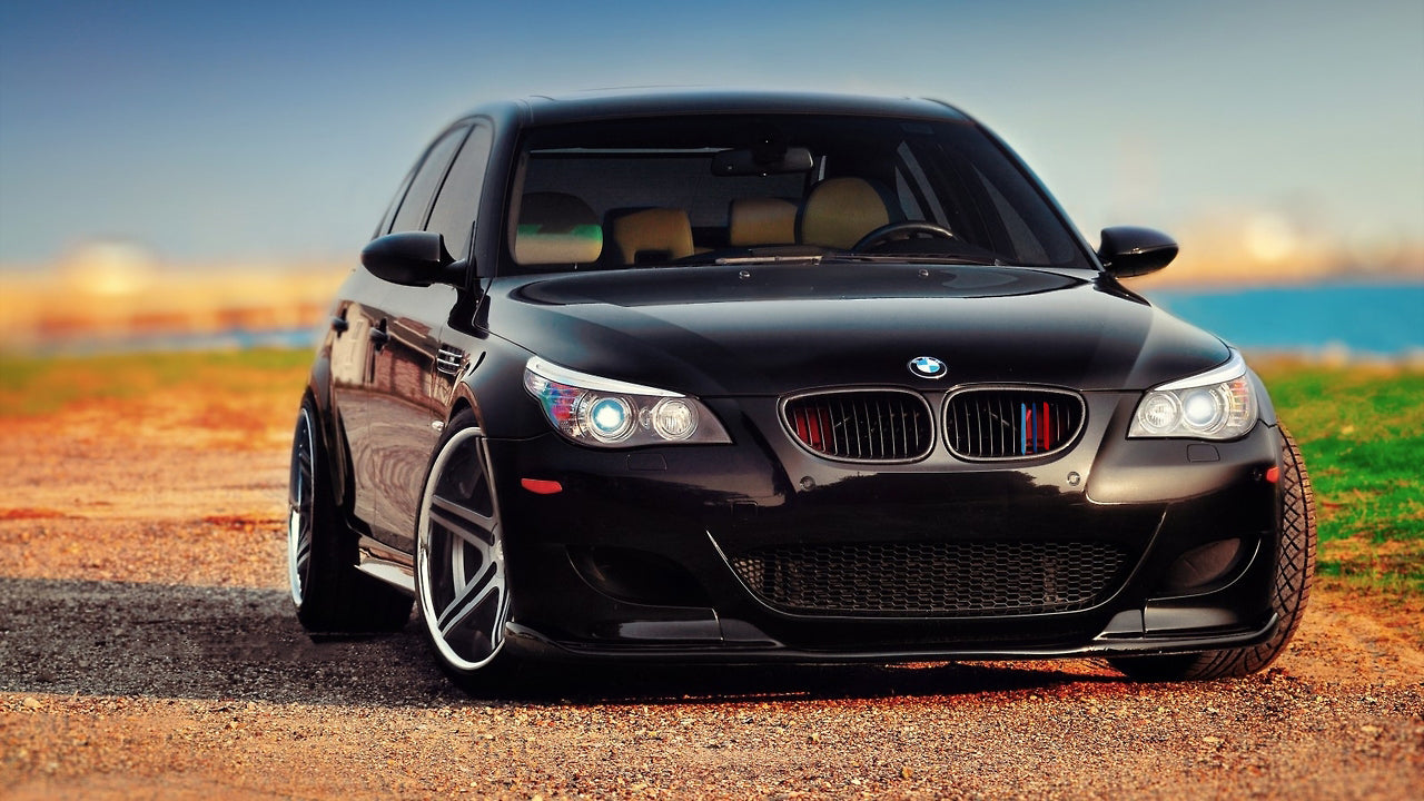 M-Color Tri-Color Kidney Grille Insert Covers For BMW E46 LCI Sedan 2002-2005