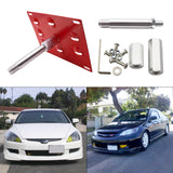 RED Tow Hook License Plate Mounting Holder Adapter Fit Honda Fit Insight CR-Z