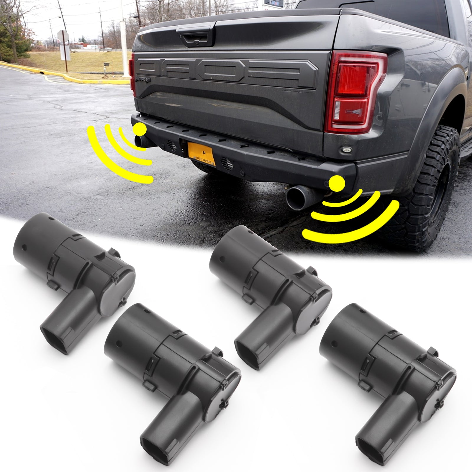 Back Up Censor 4pcs Backup Sensor Rear Parking Assist Sensor Reverse Sensor 3F2Z15K85 ...
