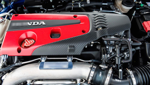 Red Aluminum Middle Finger Pattern Engine Oil Filler Fuel Filter Tank Cap Cover For Honda Acura