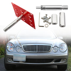 Red Tow Hook License Plate Bumper Mount Bracket For Mercedes Benz C S ML GLA CLA