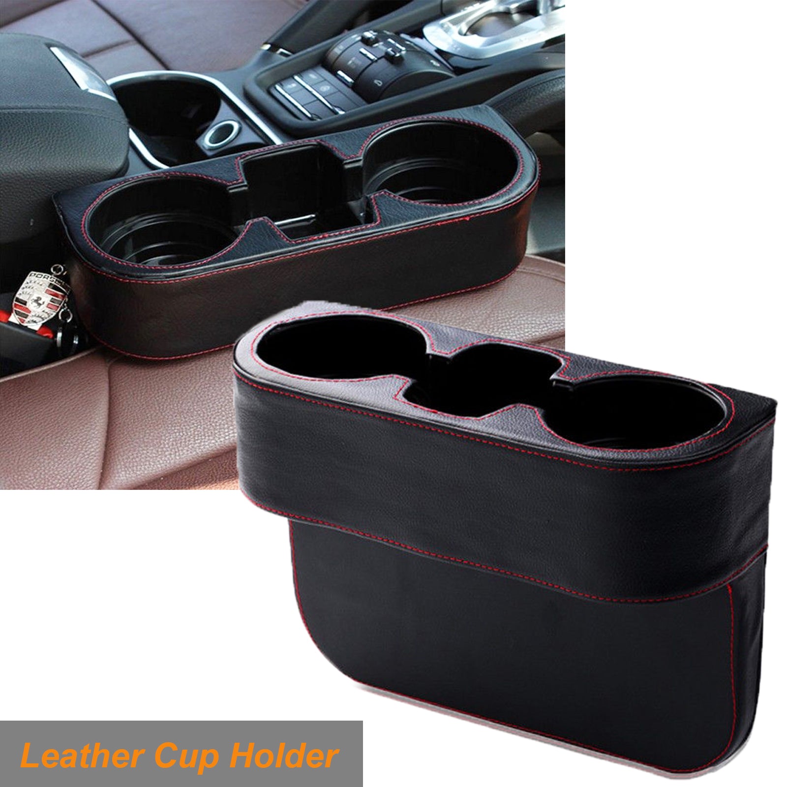 Car Cup Holder Phone Stand Universal 2 in 1 Drinking Bottle Mount